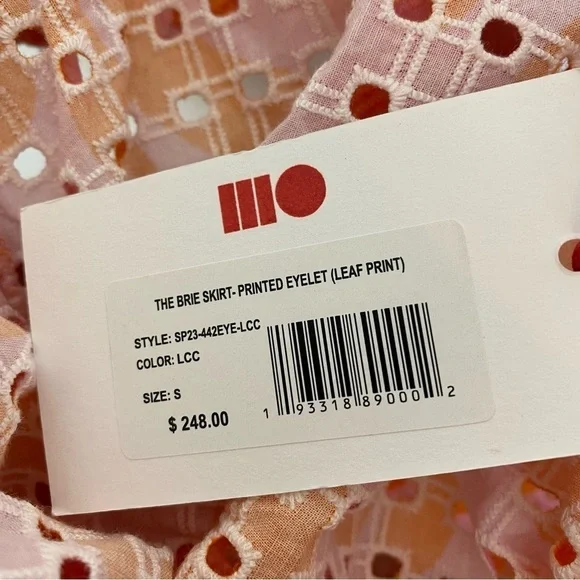 Solid & Striped Brie Eyelet Skirt Dress in Carnation Pink Clementine - Picture 7 of 7